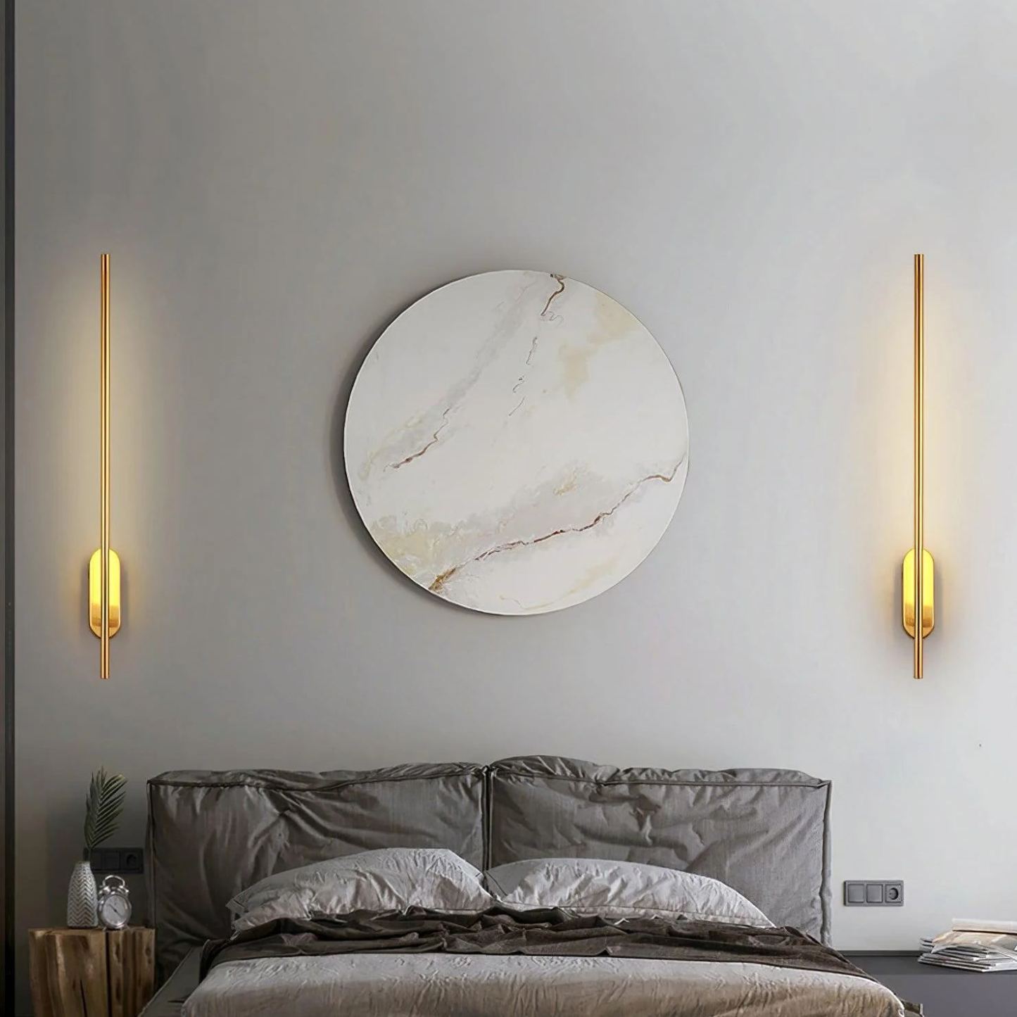 Edge Minimalismo Metallo Acrilico Lampada da Parete Camera da Letto Soggiorno
