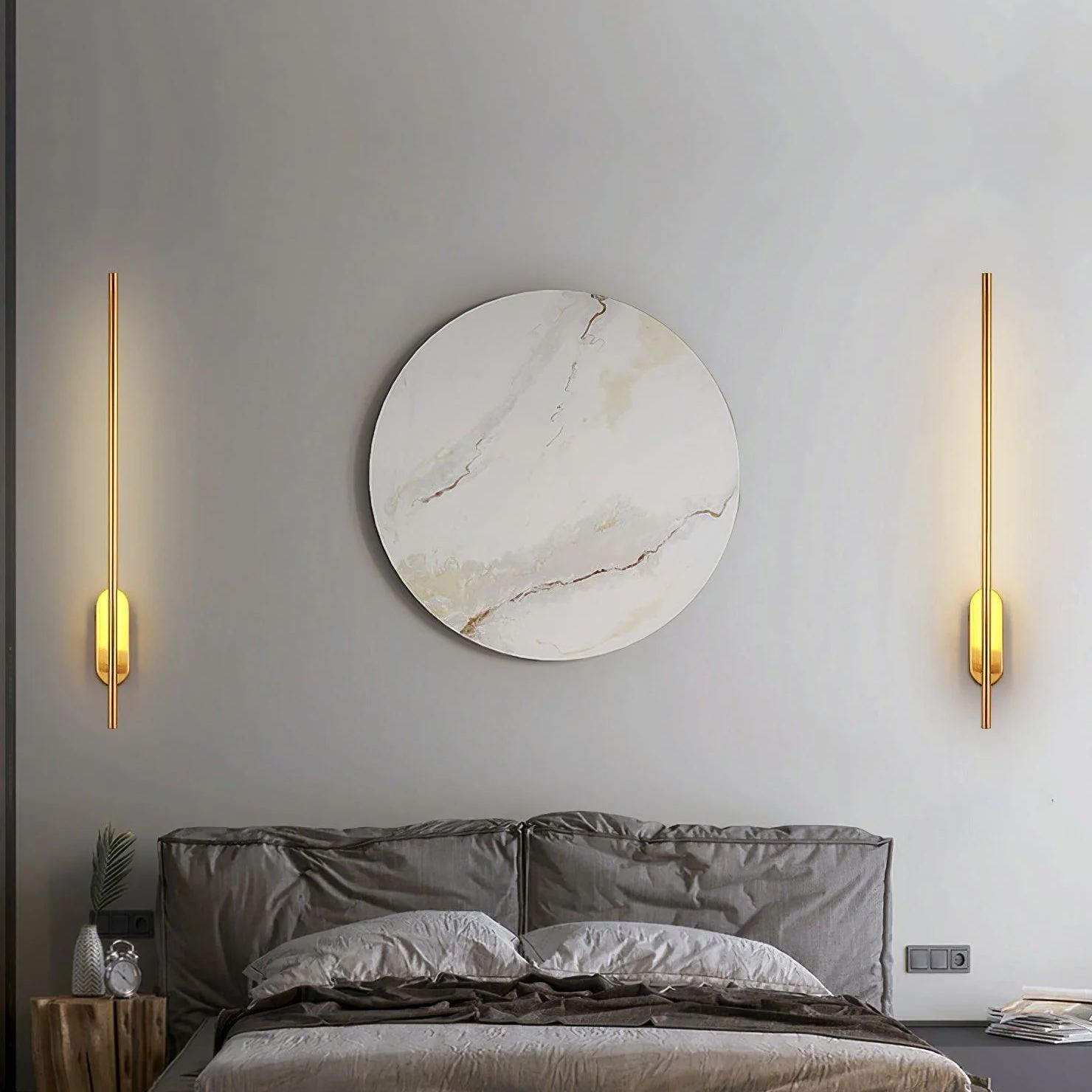 Edge Minimalismo Metallo Acrilico Lampada da Parete Camera da Letto Soggiorno