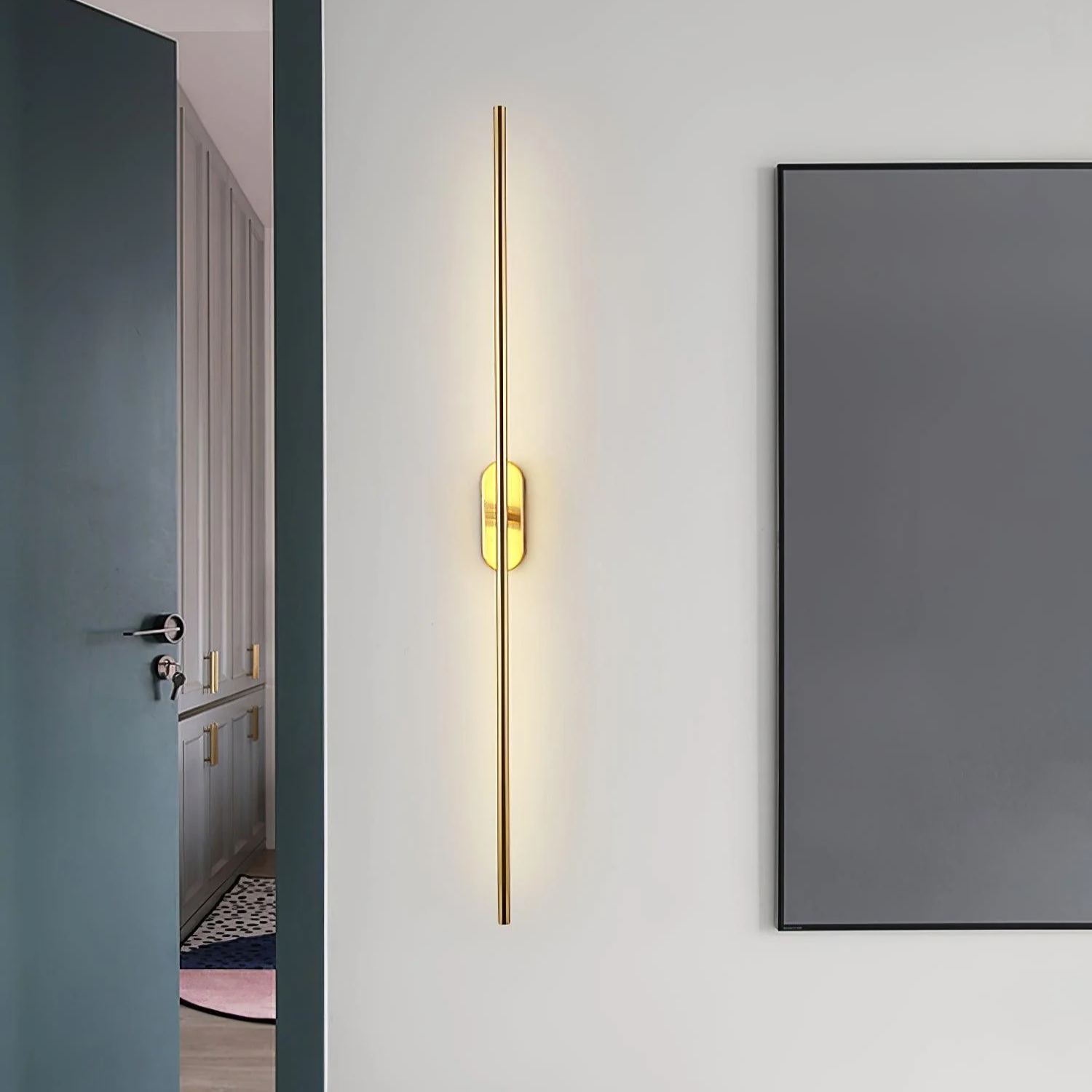 Edge Minimalismo Metallo Acrilico Lampada da Parete Camera da Letto Soggiorno
