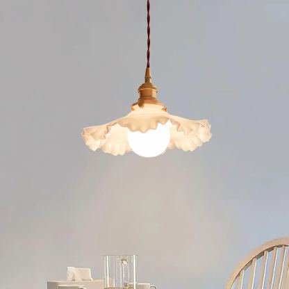 Carins Vintage Fiore Vetro Lampada a sospensione Paralumi Camera da letto Sala da pranzo