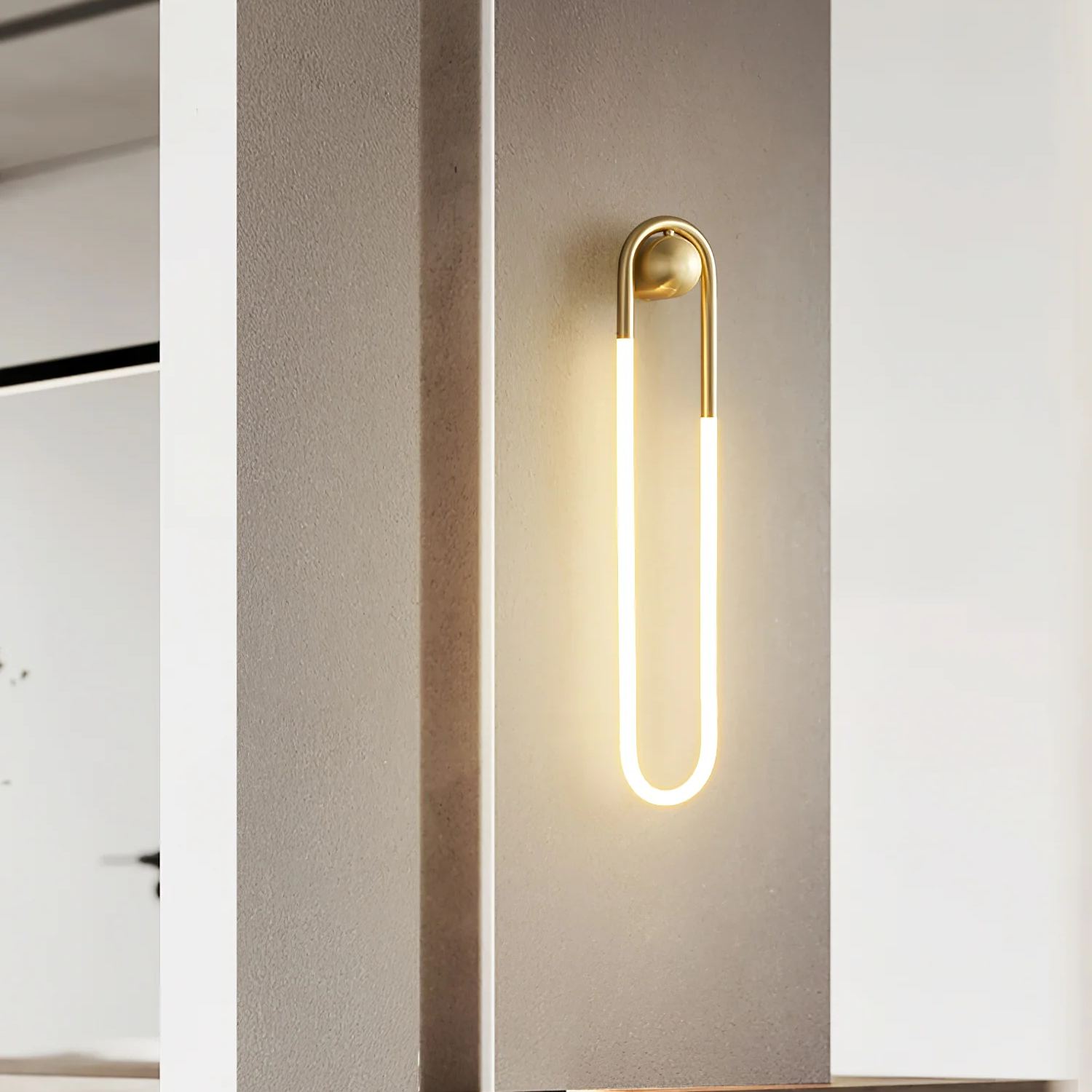 Meza Modern LED Metal Acrylic Wall Light Bedroom Living Room Hallway