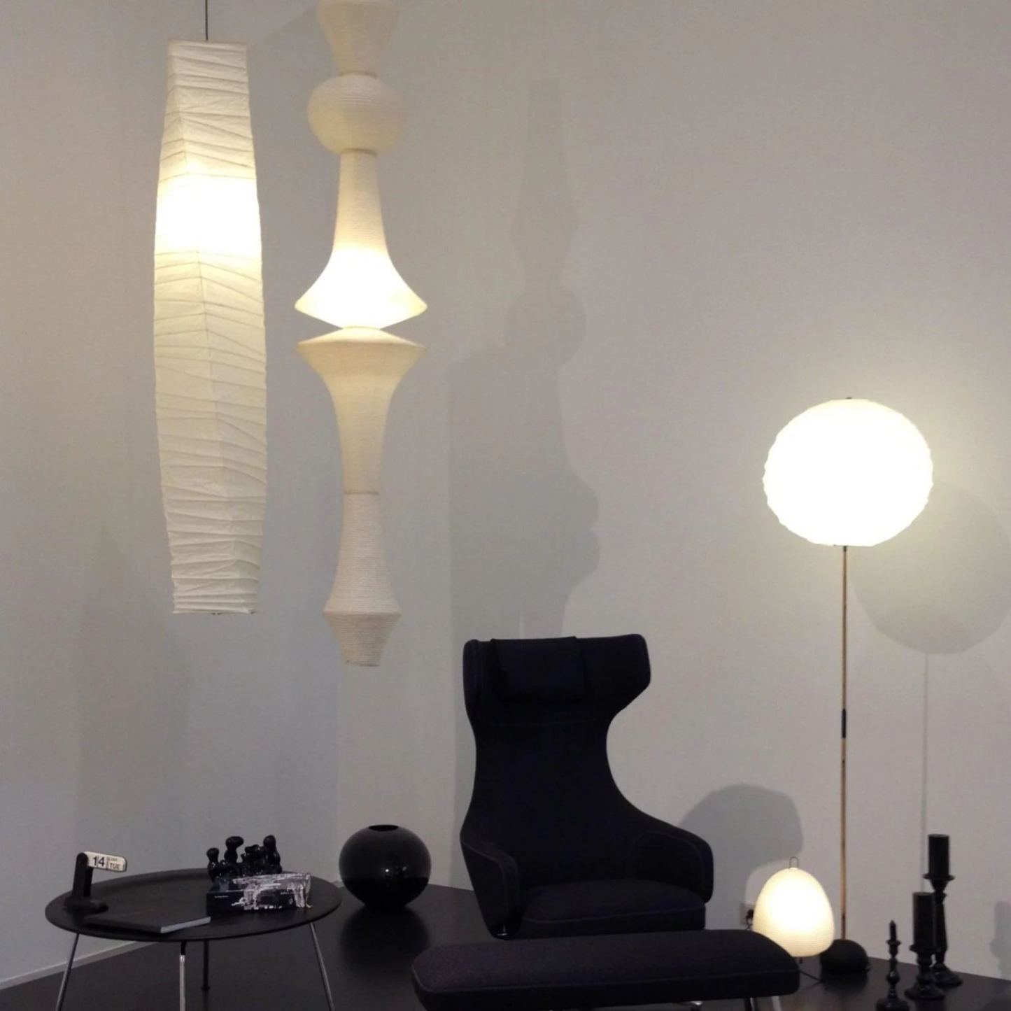 Renée Stile Geometrico Metallo Carta Lampada a Sospensione Camera da Letto Soggiorno