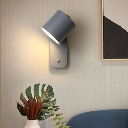 Edge Modern Minimalism Metal Wall Light Bedroom Hallway Study Room