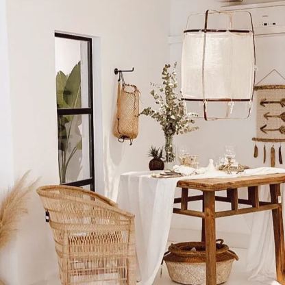 Ozawa Lampadario in Tessuto Stile Cottage Moderno per Soggiorno Sala da Pranzo Camera da Letto