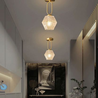 Alessio Vintage Luxury Glass Ceiling Light Shades Bedroom Hallway