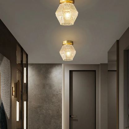 Alessio Vintage Luxury Glass Ceiling Light Shades Bedroom Hallway