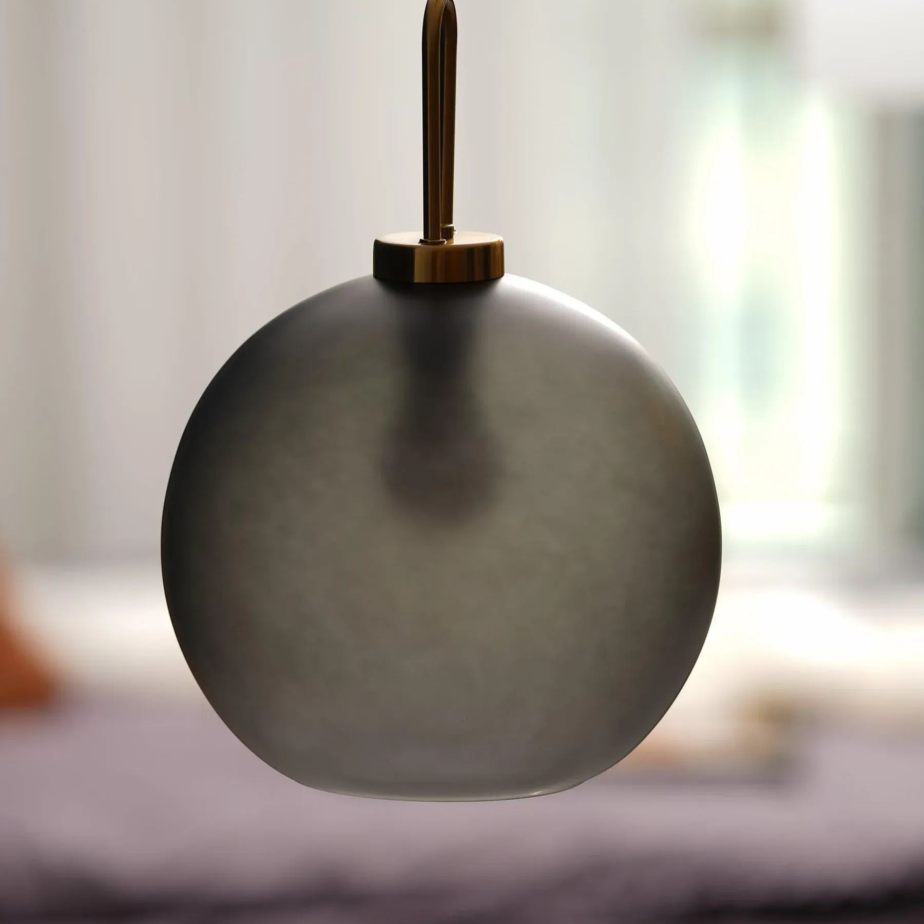 Hailie Moderno Rotondo Vetro Lampada a sospensione Camera da letto Corridoio Soggiorno