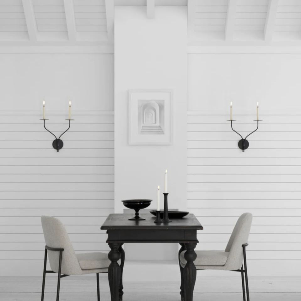 Alessio Vintage Candle Metal Wall Light Fixture Hallway Bedroom Bathroom
