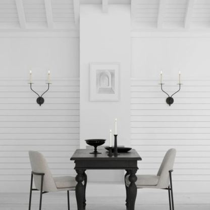 Alessio Vintage Candle Metal Wall Light Fixture Hallway Bedroom Bathroom
