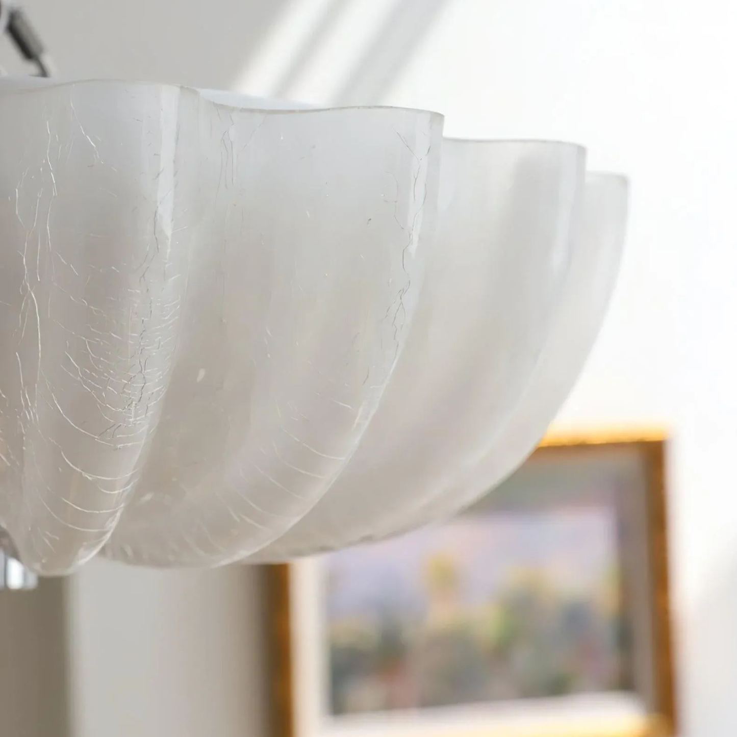 Quinn Modern Round Glass Ceiling Light Shades Bedroom Living Room