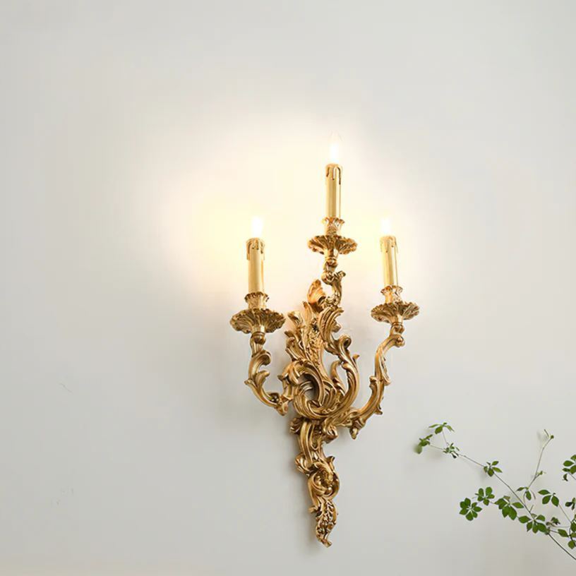 Alessio Vintage Palace Candle Wall Light Living Room Bedroom Bathroom