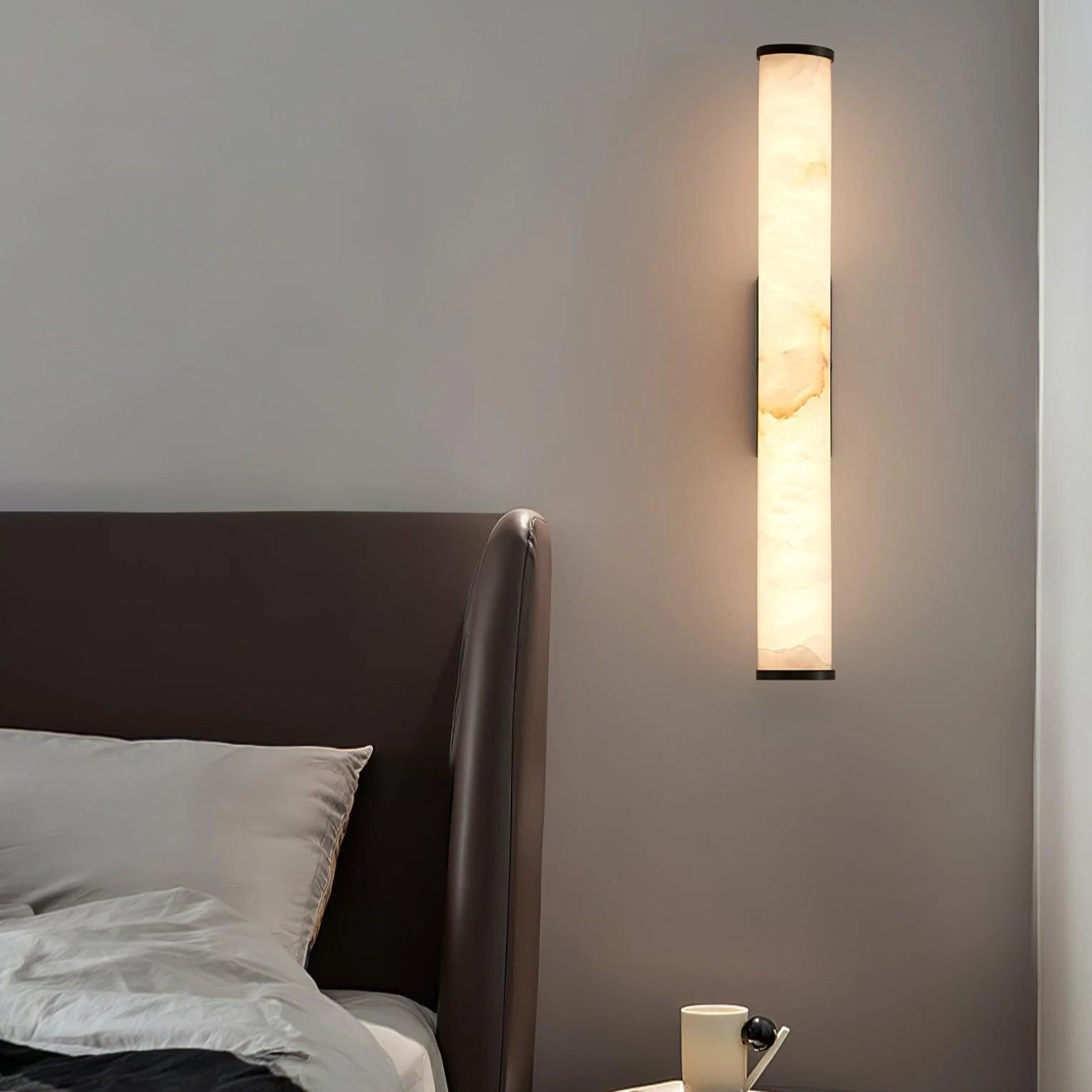 Jade Moderna Urbana Metallo Alabaster Lamapada da Parete Camera da letto Soggiorno