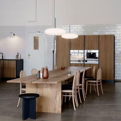 Leilani Nordico LED Moderna Lampada a Sospensione Ovale Singola Bianco