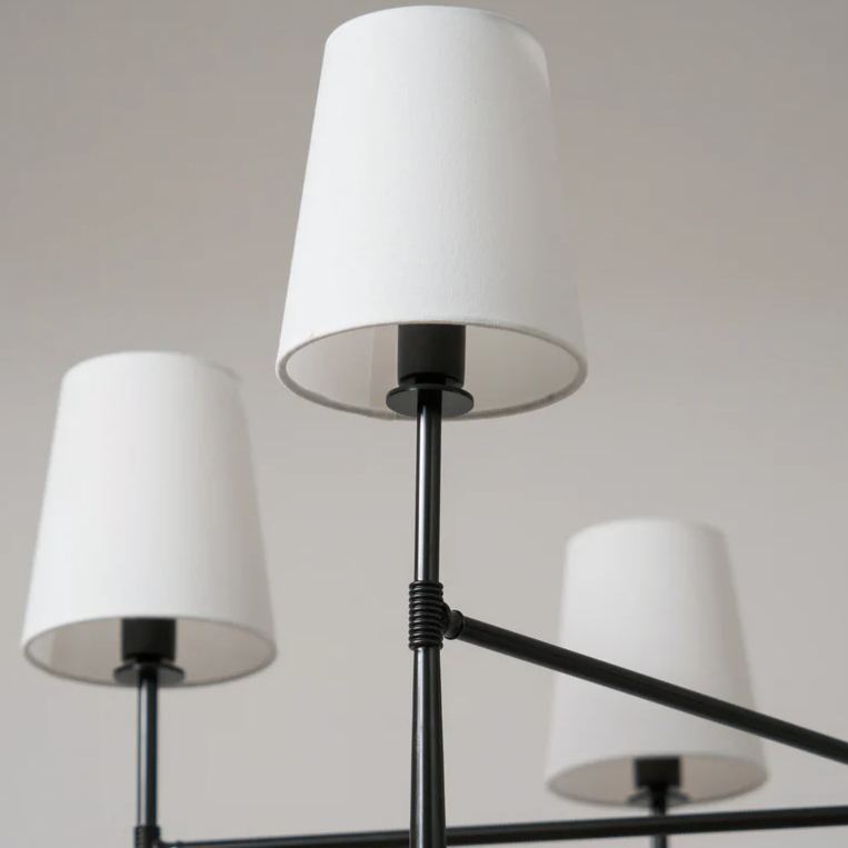Alessio Vintage Classical Brass Fabric Pendant Light Shades Living Dining Room