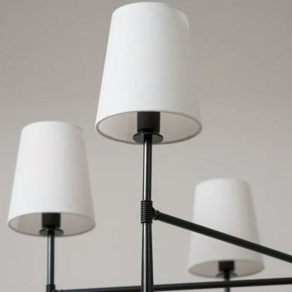 Alessio Vintage Classical Brass Fabric Pendant Light Shades Living Dining Room