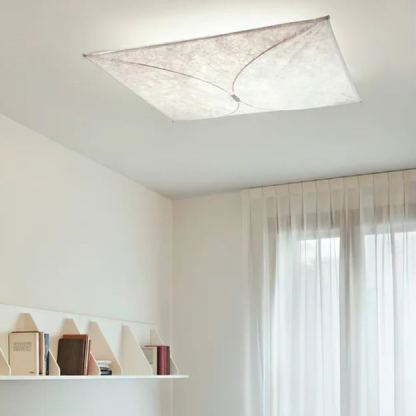 Ozawa Naturale Carta Metallo Bianco Applique Sala da pranzo Camera da letto
