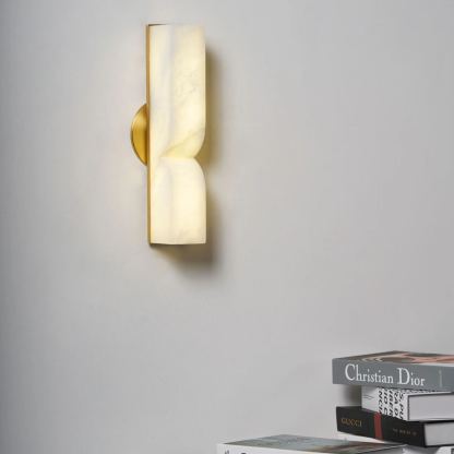Jade Alabastro Rettangolare Moderno Applique Paralume Corridoio Camera da Letto
