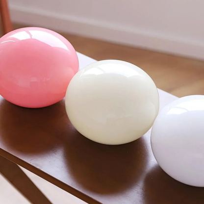 Elif Modern Marshmallow Round Glass Wall Light Shades Bedroom Hallway