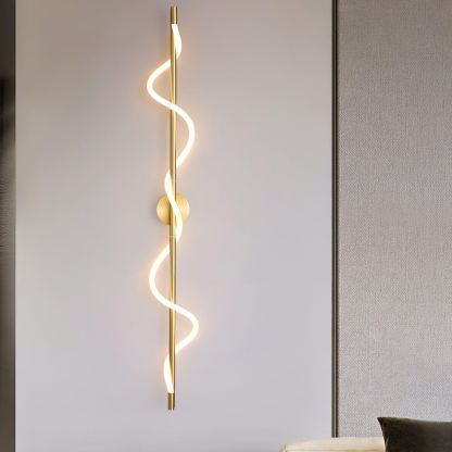 Valentina Modern Flexible Curve Metal Wall Light Living Room Bedroom