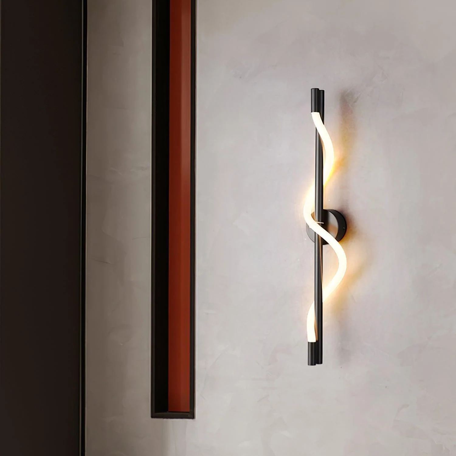 Valentina Modern Flexible Curve Metal Wall Light Living Room Bedroom