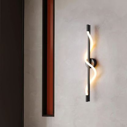 Valentina Modern Flexible Curve Metal Wall Light Living Room Bedroom