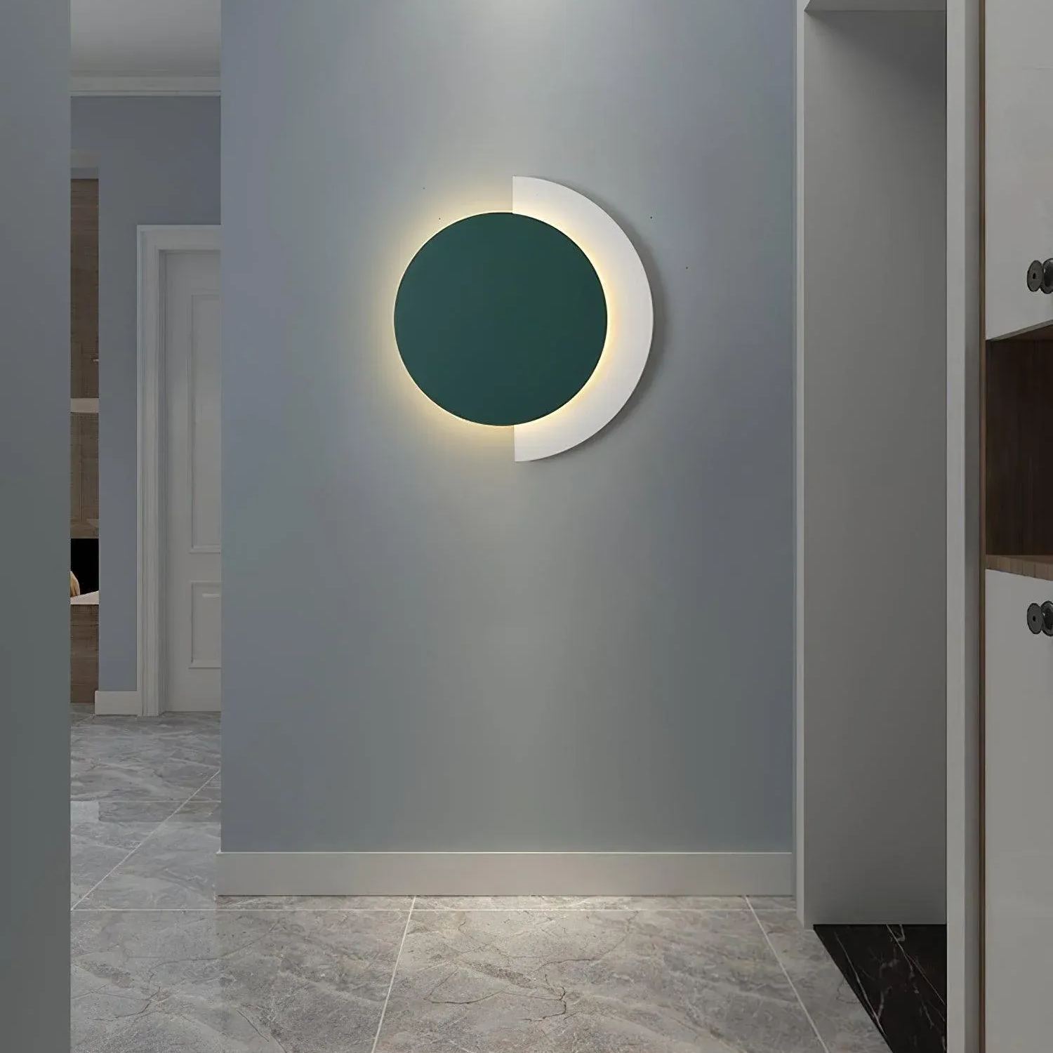 Edge Minimalismo Arrotondato Acrilico Metallo Applique Sala da Pranzo Camera da Letto