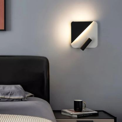 Edge Minimalismo Metallo Nero Bianco Applique Sala da pranzo Camera da letto