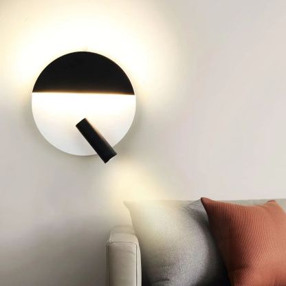 Edge Minimalismo Metallo Nero Bianco Applique Sala da pranzo Camera da letto