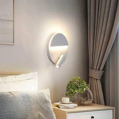 Edge Minimalismo Metallo Nero Bianco Applique Sala da pranzo Camera da letto