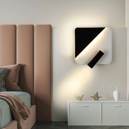 Edge Minimalismo Metallo Nero Bianco Applique Sala da pranzo Camera da letto