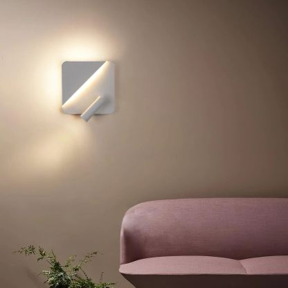 Edge Minimalismo Metallo Nero Bianco Applique Sala da pranzo Camera da letto