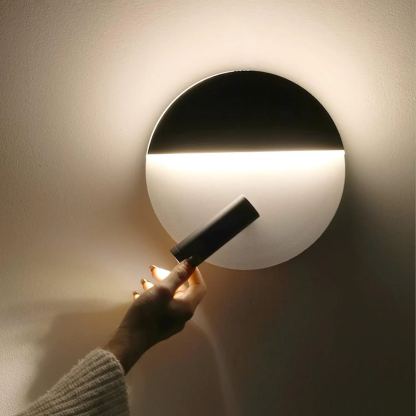 Edge Minimalismo Metallo Nero Bianco Applique Sala da pranzo Camera da letto