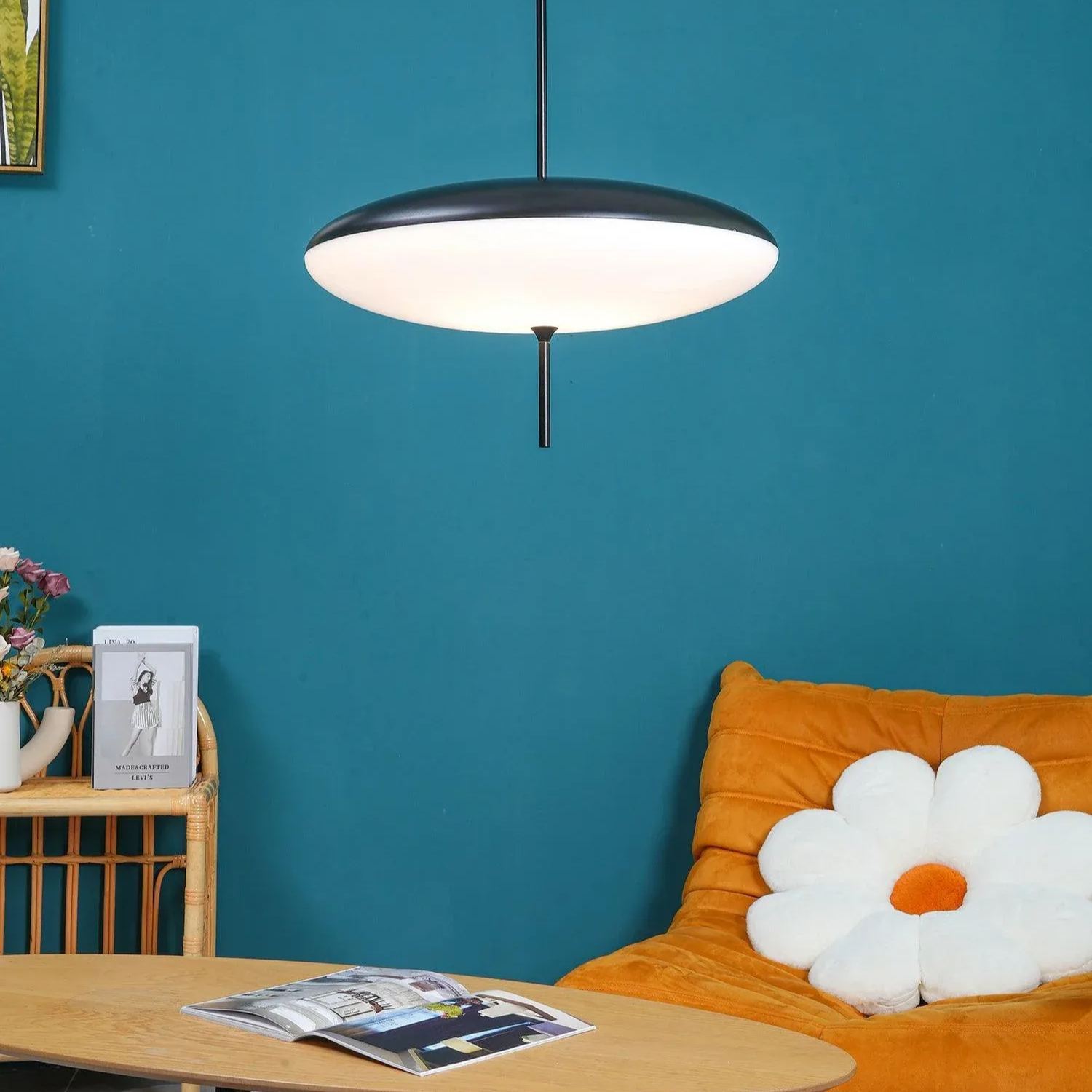 Leilani Nordico LED Moderna Lampada a Sospensione Ovale Singola Bianco