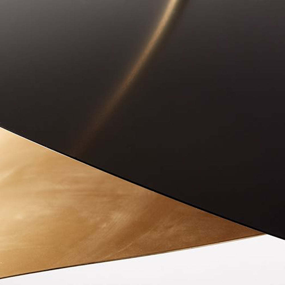 Carins Decorativa LED Irregolare Girare Lampada a Sospensione Metallo Nero Oro