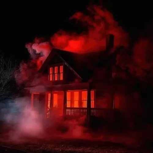 Halloween Windows Fire Projector Decorations prizepulseus