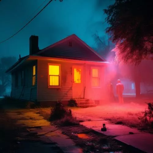 Halloween Windows Fire Projector Decorations prizepulseus