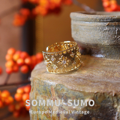 Chic Retrovibe Exquisite Classical Retro Court Ring