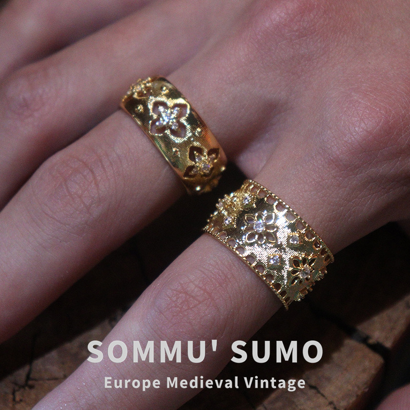 Chic Retrovibe Exquisite Classical Retro Court Ring