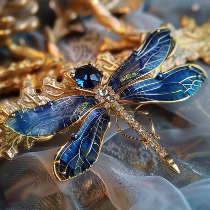 Chic RetroVibe New Retro Dragonfly Breastpin