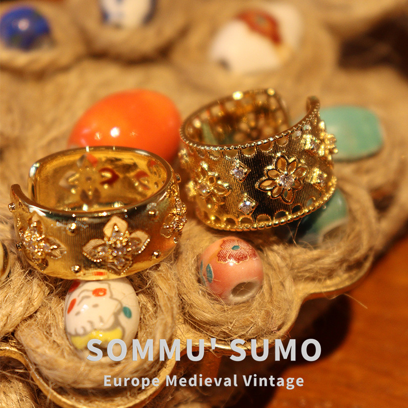 Chic Retrovibe Exquisite Classical Retro Court Ring