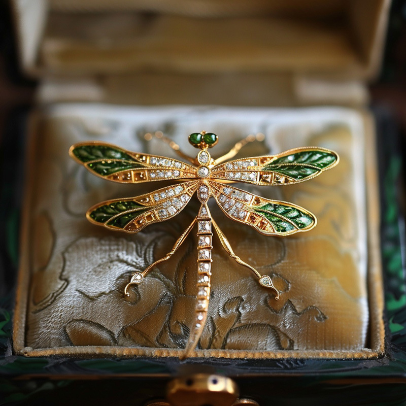 Chic RetroVibe New Retro Dragonfly Breastpin