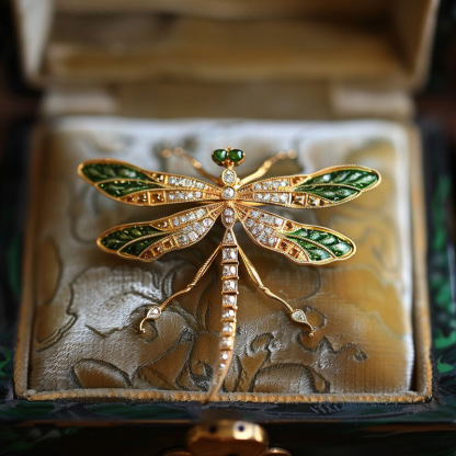 Chic RetroVibe New Retro Dragonfly Breastpin