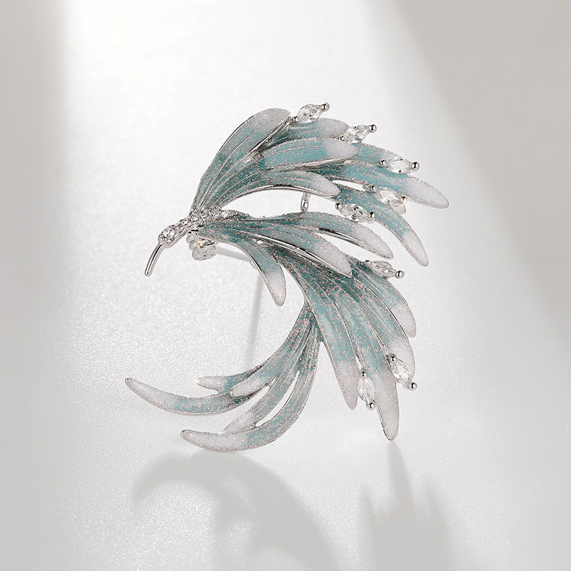 Chic RetroVibe Retro Enamel Phoenix Brooch