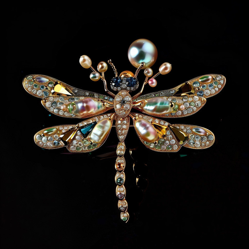 Chic RetroVibe New Retro Dragonfly Breastpin