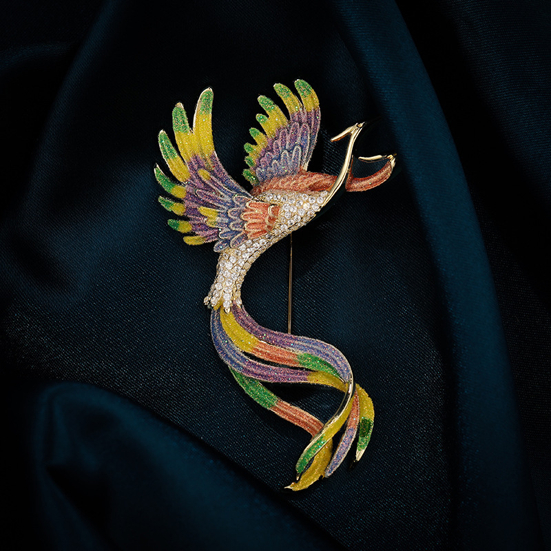 Chic RetroVibe Phoenix Nirvana Peacock Corsage