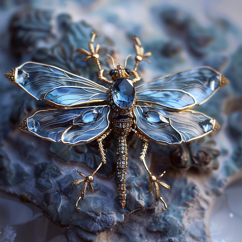 Chic RetroVibe New Retro Dragonfly Breastpin