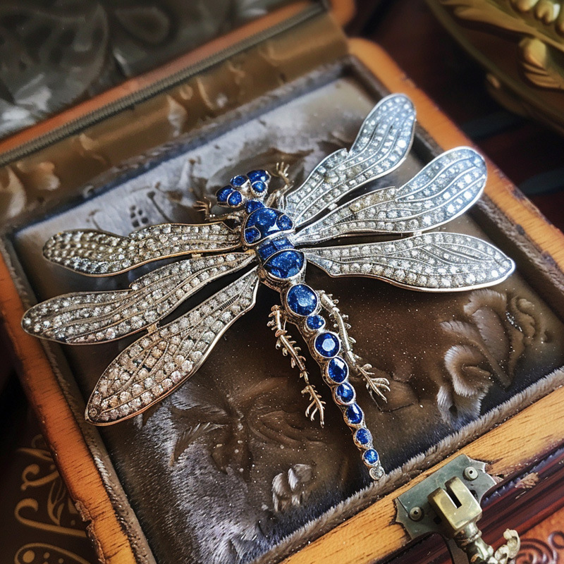 Chic RetroVibe New Retro Dragonfly Breastpin
