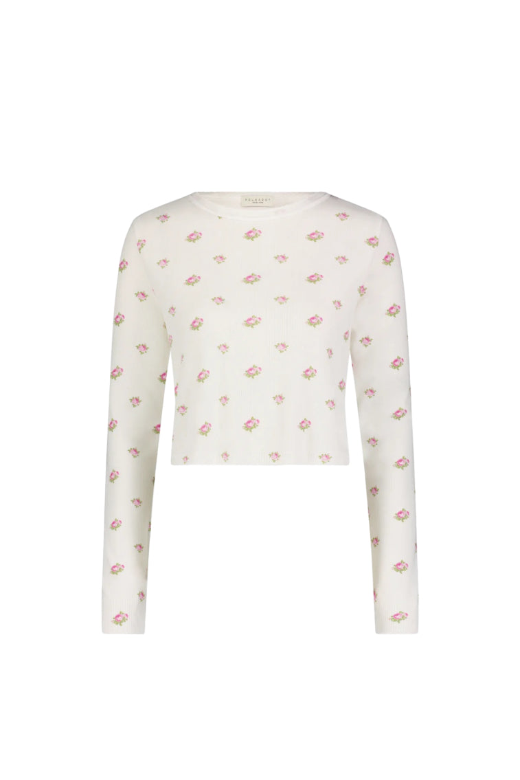 Polka Dot England Nell Crop Slouchy Top-morningim