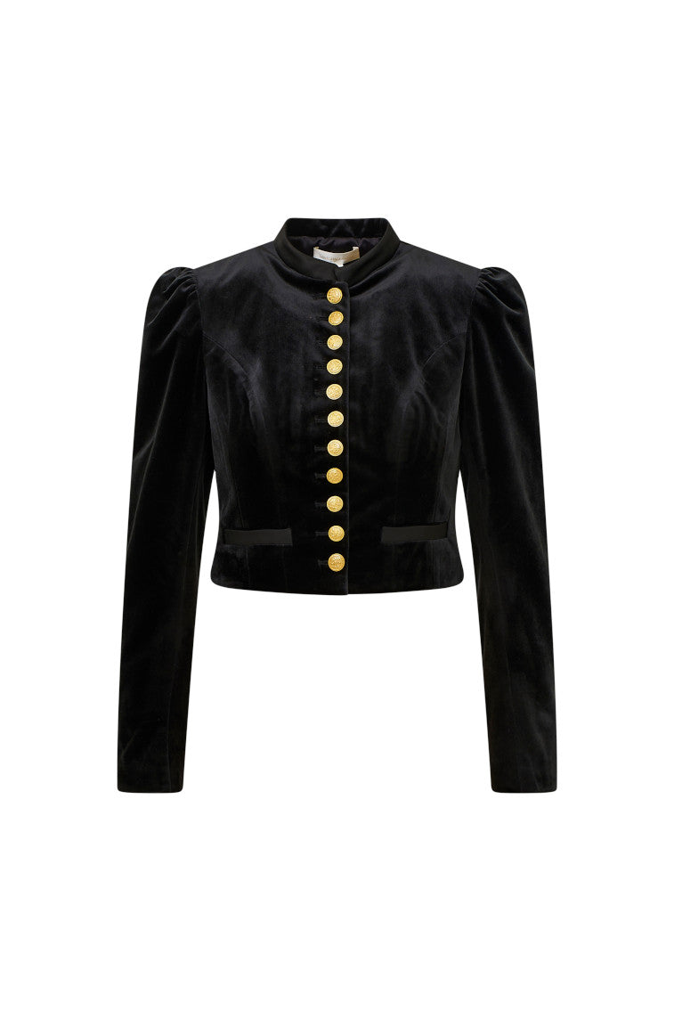 Pendine Velvet Military Jacket-morningim