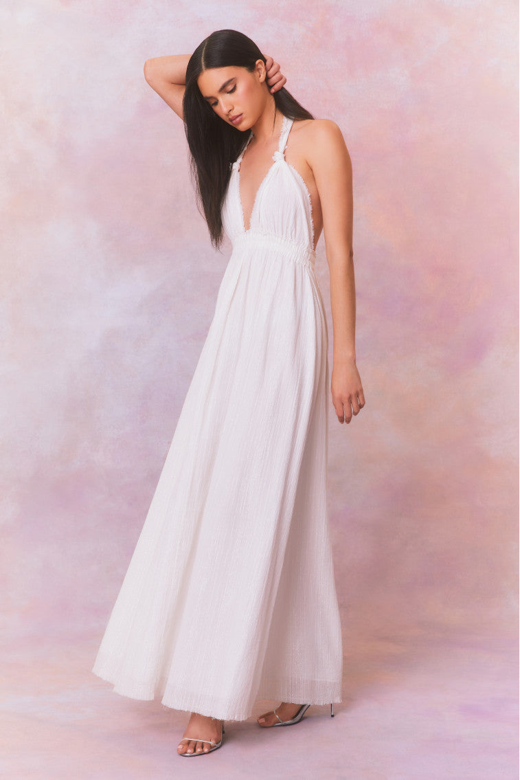 Love Halter Maxi Dress-morningim